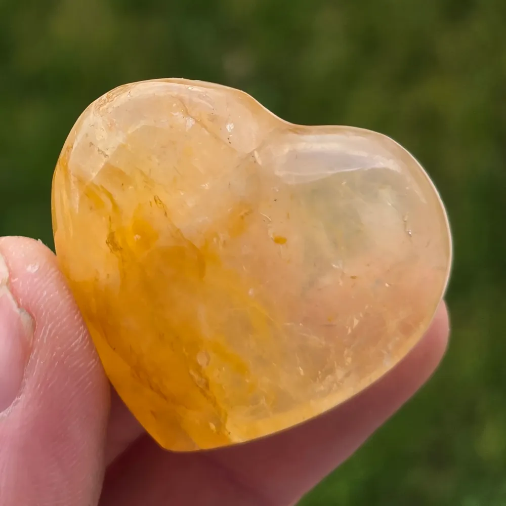 Golden Healer szív, citrom kvarc mini5 modell