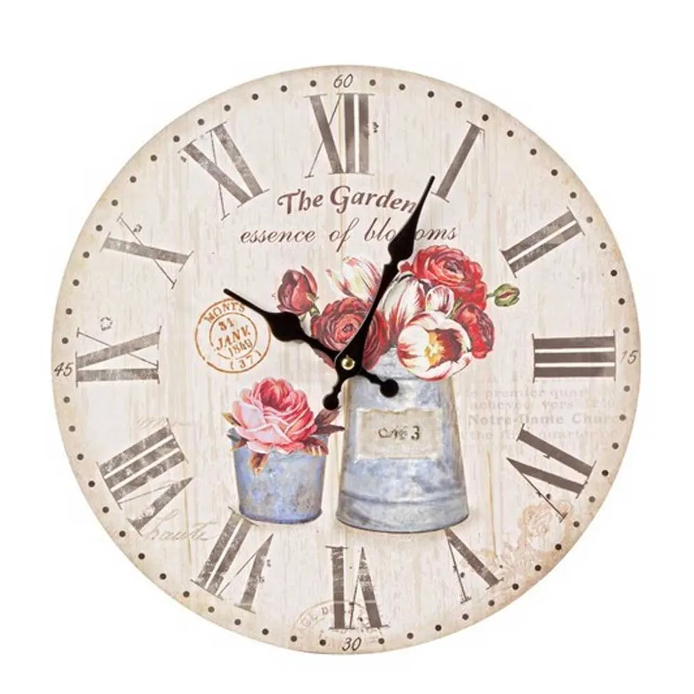 Antikolt vintage falióra virágos Essence blooms Ø 34 cm