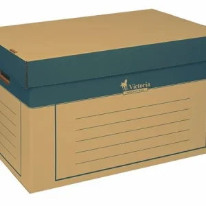 Archiváló konténer VICTORIA (320x460x270mm) natúr/kék (2db/csg) IDVAKN