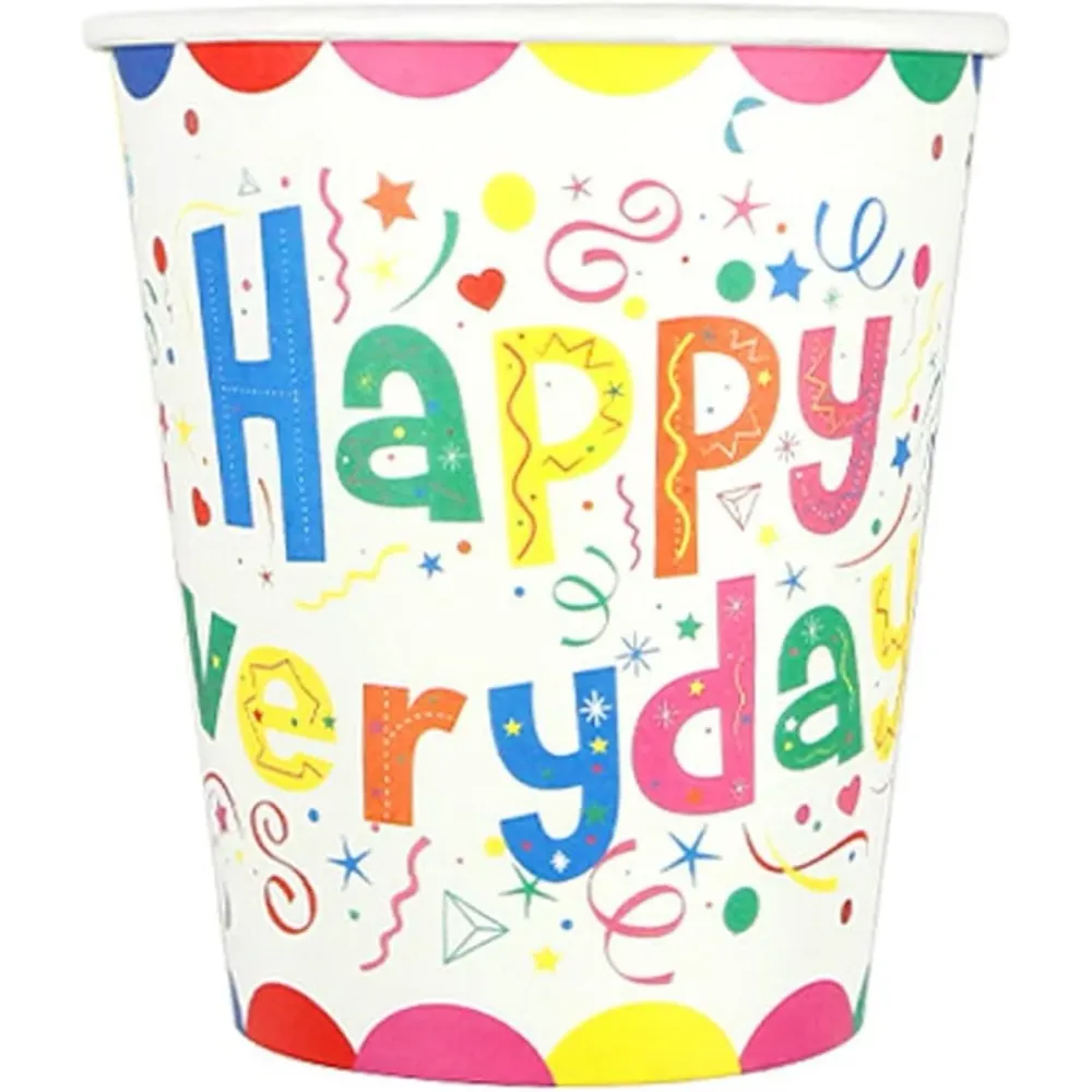 10 darabos Happy Everyday kartonpohár készlet | JoyCup