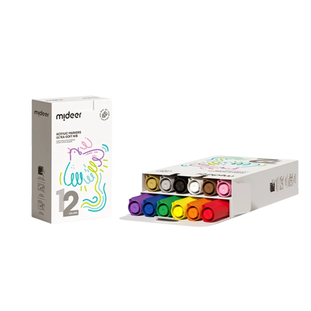 Mideer akril filctollak 12 db.