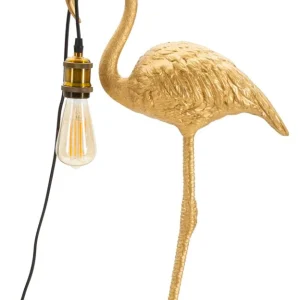 Arany flamingó asztali lámpa 59 cm