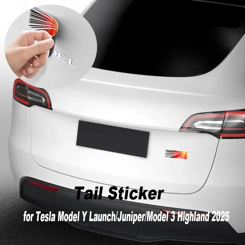 Tesla modell első kiadása Y Launch/Juniper/Model 3. Highland 2025 autó stílusú logó kiegészítők Első megemlékező kiadás