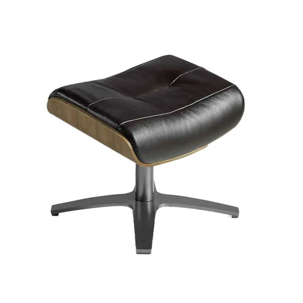 Kortárs design bőr lábtartó csokoládé 39 cm