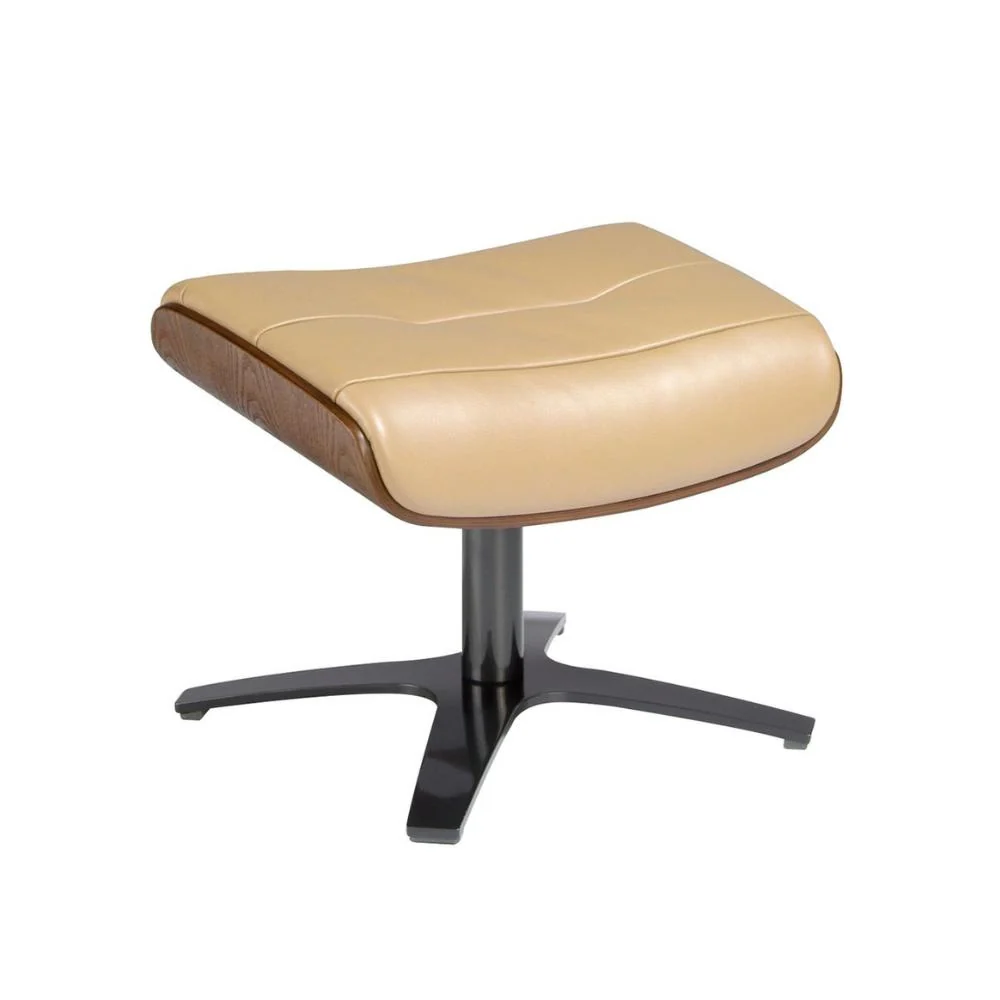 Kortárs design bőr lábtartó homok 39 cm