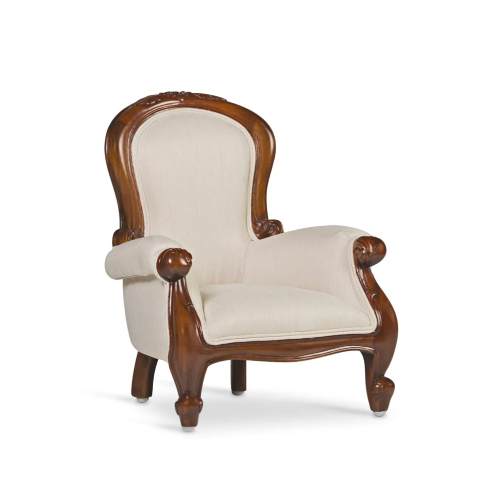 HERITAGE tömör mahagónifa gyerekfotel, 52 cm