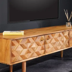 ALPINE barna akácfa tv szekrény 145cm
